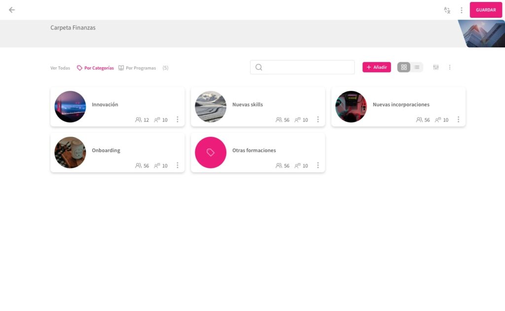 D dentro carpeta por categorias