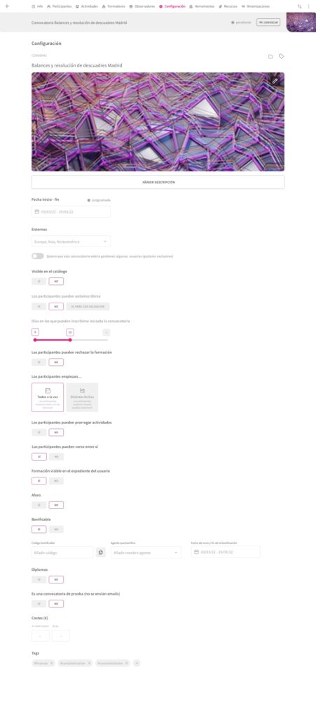 D detalle convocatoria config bonificable
